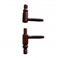 Becsavarós ajtópánt díszes bronz