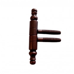 Becsavarós ajtópánt díszes bronz