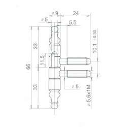 Becsavarós bútorpánt díszes bronz