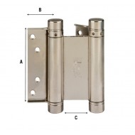 Lengőajtó pánt  75 mm króm