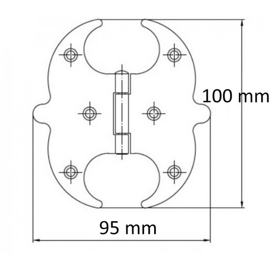 Csuklóspánt díszes 100 mm