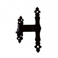 Középpánt díszes fekete