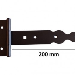 Kapupánt csuklós 200 mm fekete
