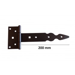 Kapupánt csuklós 200 mm fekete