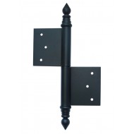 Ajtópánt díszes 120 mm fekete jobbos