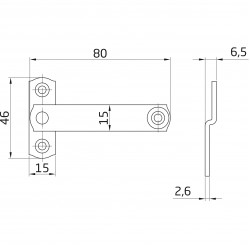 Zsaluzár fekete lapos