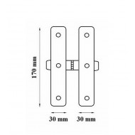 Zsalugáter harmonika pánt