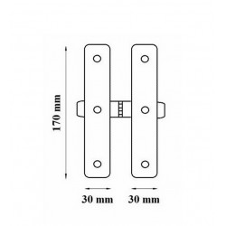 Zsalugáter harmonika pánt
