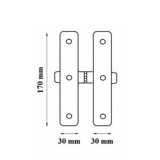 Zsalugáter harmonika pánt