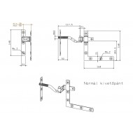 Zsalugáter kivetőpánt