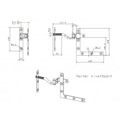 Zsalugáter kivetőpánt