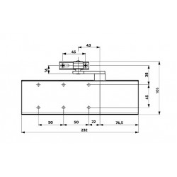 Ajtócsukó Dorma TS/72 szürke