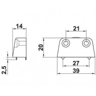 Bútorösszehúzó rejtett barna