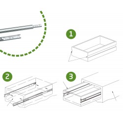 Fióksín golyós 214 x 17 mm