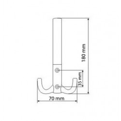 Fogas díszes nagy fehér