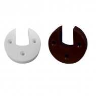 Vállfarúd tartó műanyag fehér, barna