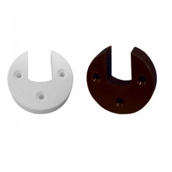 Vállfarúd tartó műanyag fehér, barna