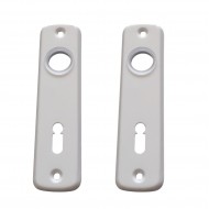 Fehér ajtócím 55 mm kulcsos