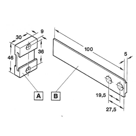 Hűtőszekrény nyító vasalat