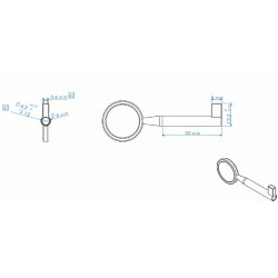 Bútorzár kulcs teli