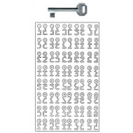 Számozott lővér kulcs gyakori