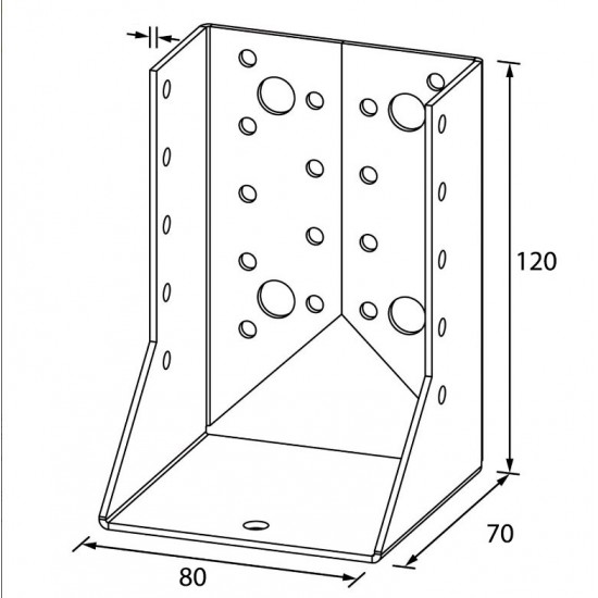 Gerendapapucs belső 80 x 120 mm