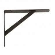 Polctartó konzol erősített 40 cm fekete