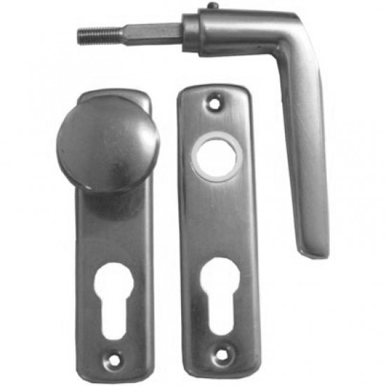 Alu gombos kilincs 55 mm cilinderes