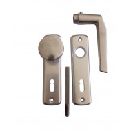 Alu gombos kilincs 55 mm kulcsos