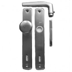 Alu gombos kilincs 90 mm kulcsos