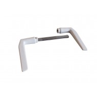 Fehér kilincs 410-es hosszútengelyes 110 mm