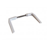 Fehér kilincs 410-es hosszútengelyes 110 mm