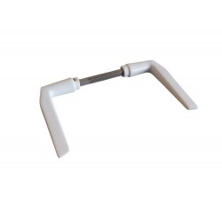 Fehér kilincs 410-es hosszútengelyes 110 mm