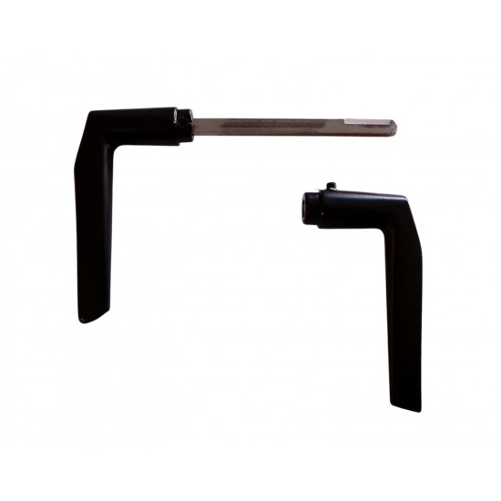 Fekete kilincs 410-es hosszított 110 mm