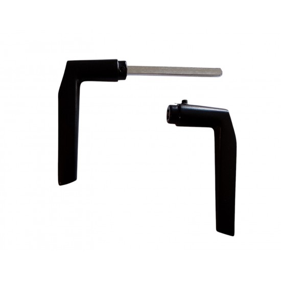 Fekete kilincs 410-es hosszított  90 mm