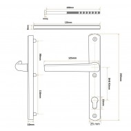 Victory ajtókilincs fekete 25/92 mm