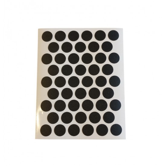 Csavarfejtakaró fekete öntap 50 db-os