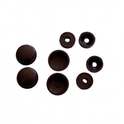 Tükörgomb barna 18 mm