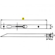 Duplaajtó tolózár 200 mm