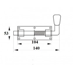 Kaputolózár rugós 150 mm