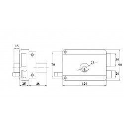 Pincezár rászegezős 
