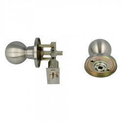 Ajtózár forgógombos nikkel