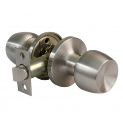 Ajtózár forgógombos matt króm