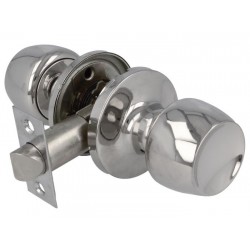 Ajtózár forgógombos króm