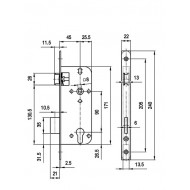 Ajtózár Elzett 4320