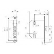Ajtózár cilinderes 