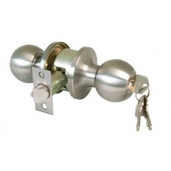 Ajtózár forgógombos nikkel zárható