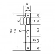 Zárólemez 3389-hez egyenes