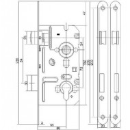 Ajtózár TESLA cilinder jobb