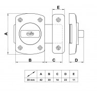 Fordítós toalett zár 